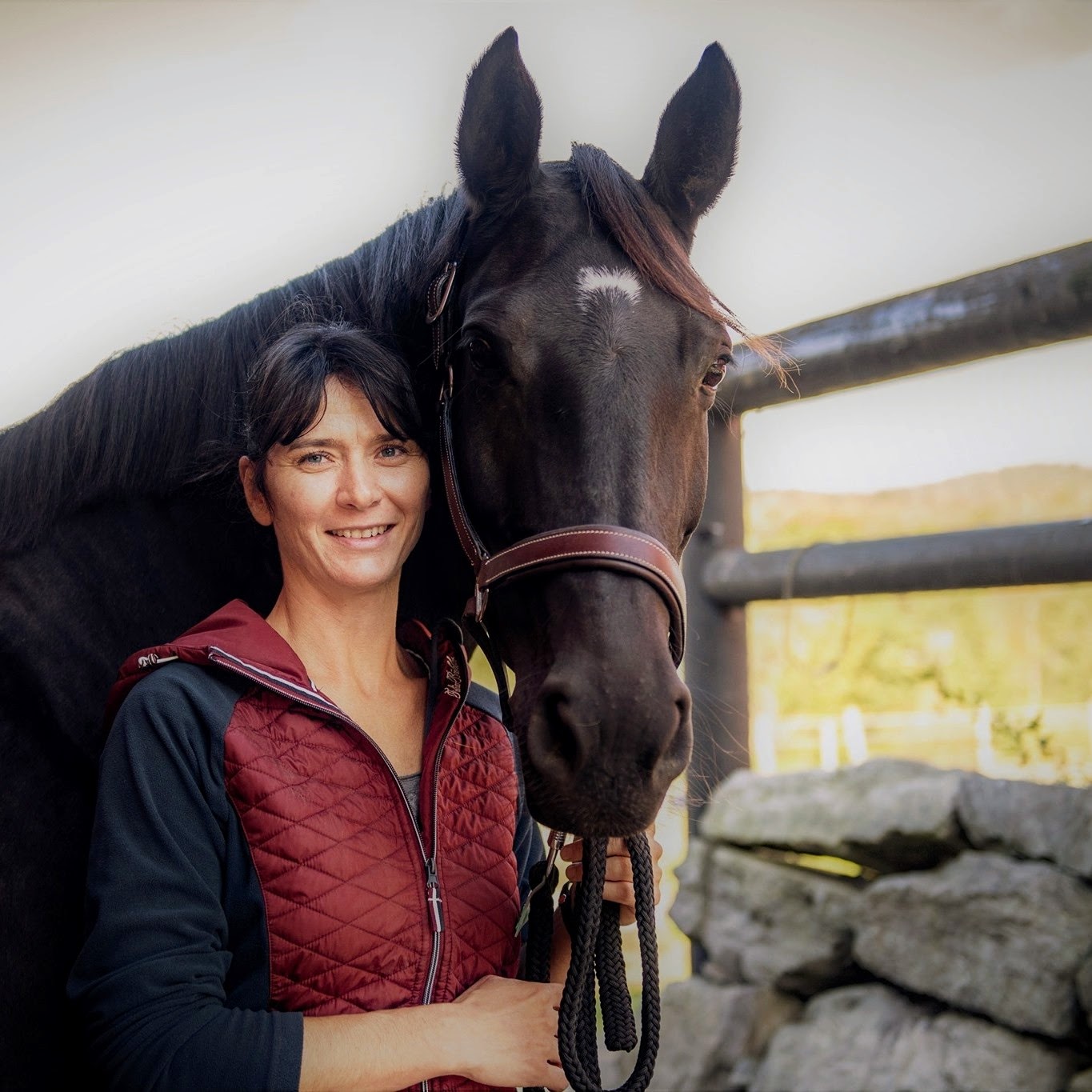 Dr. Manja Baunack with her horse